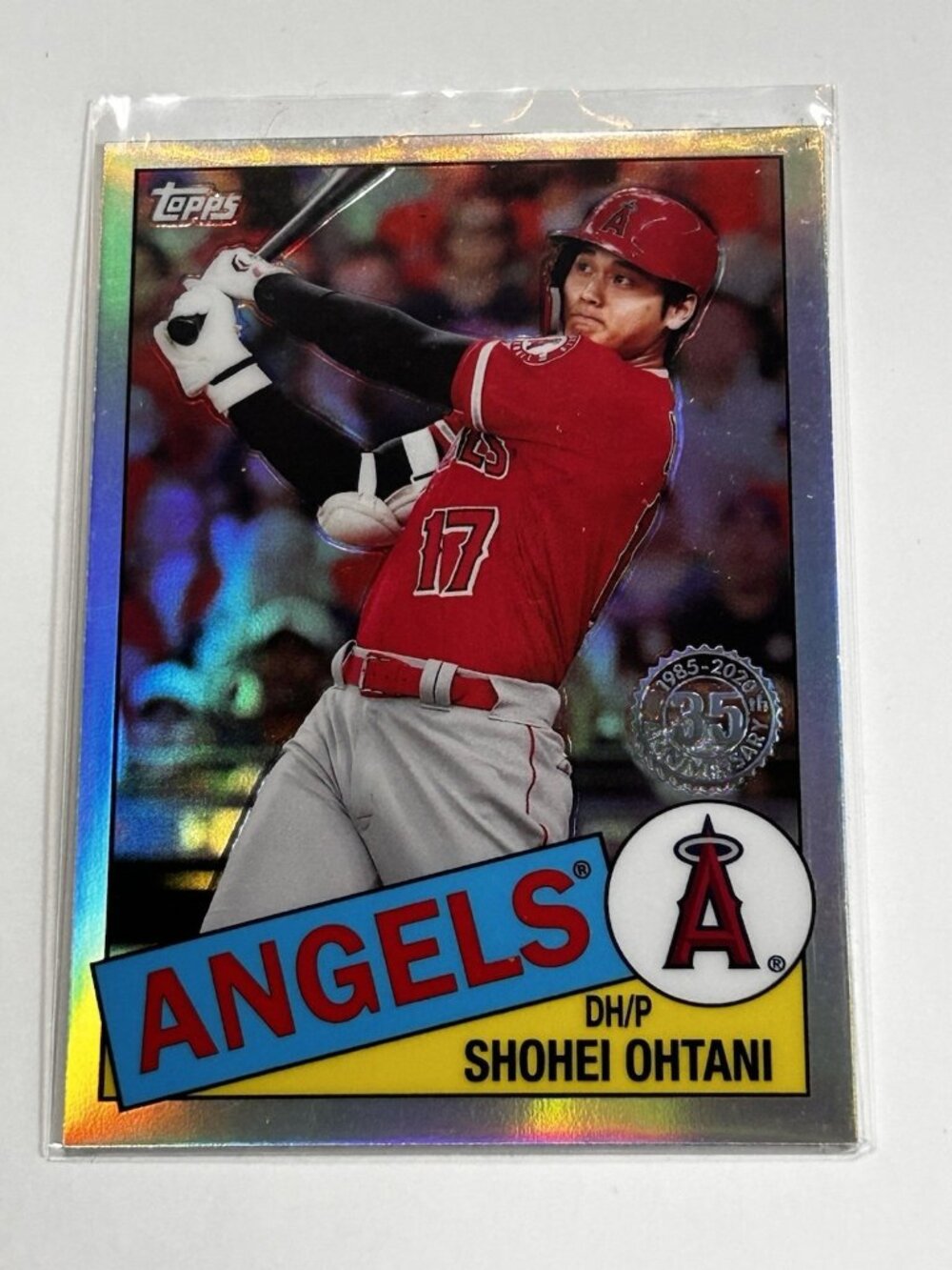 Shohei Ohtani 2020 Topps 35th Refractor Card 85TC-7 Los Angeles Angels